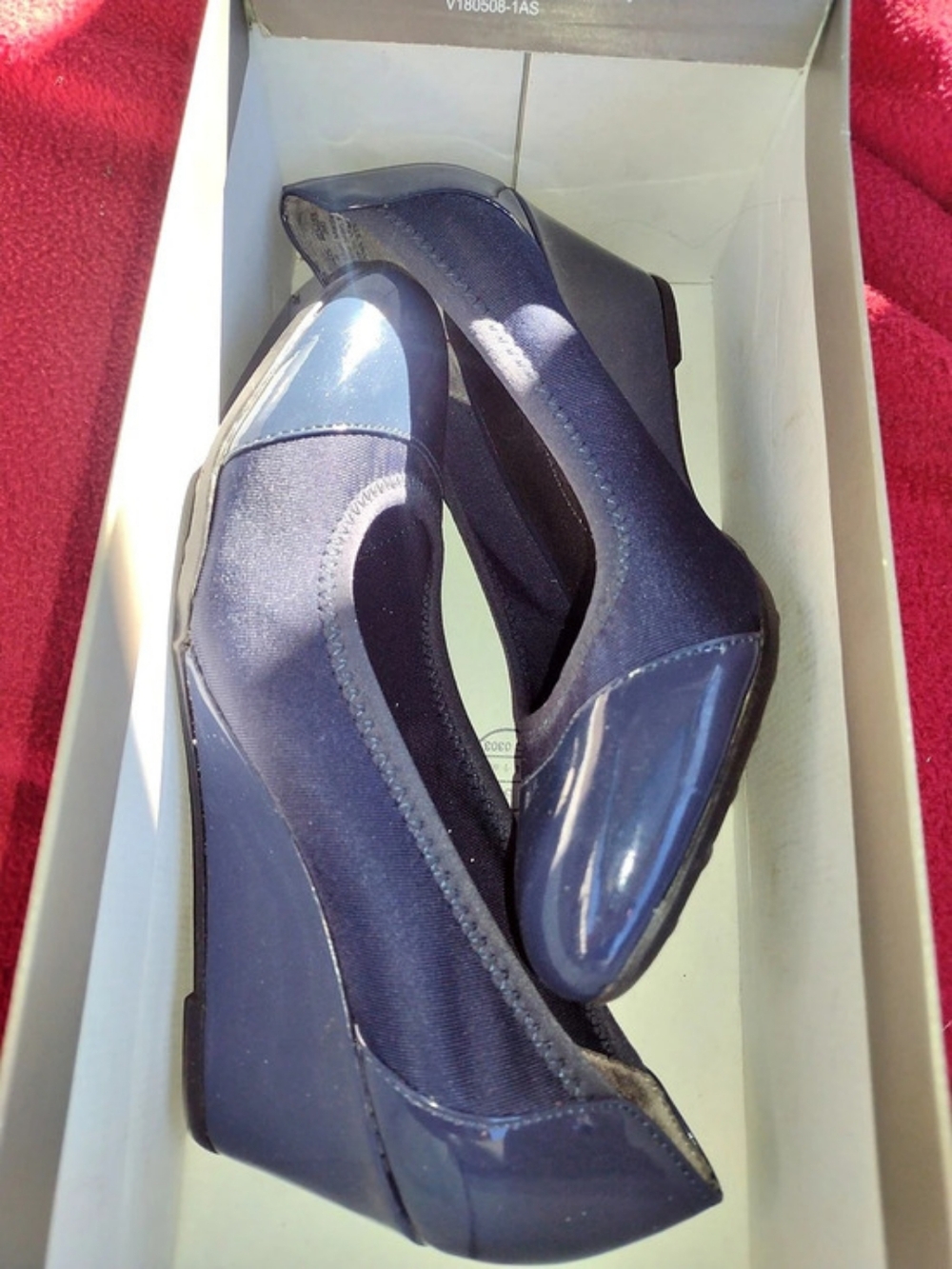 Juliana Wedge Pumps in Blue US 6 M Like New